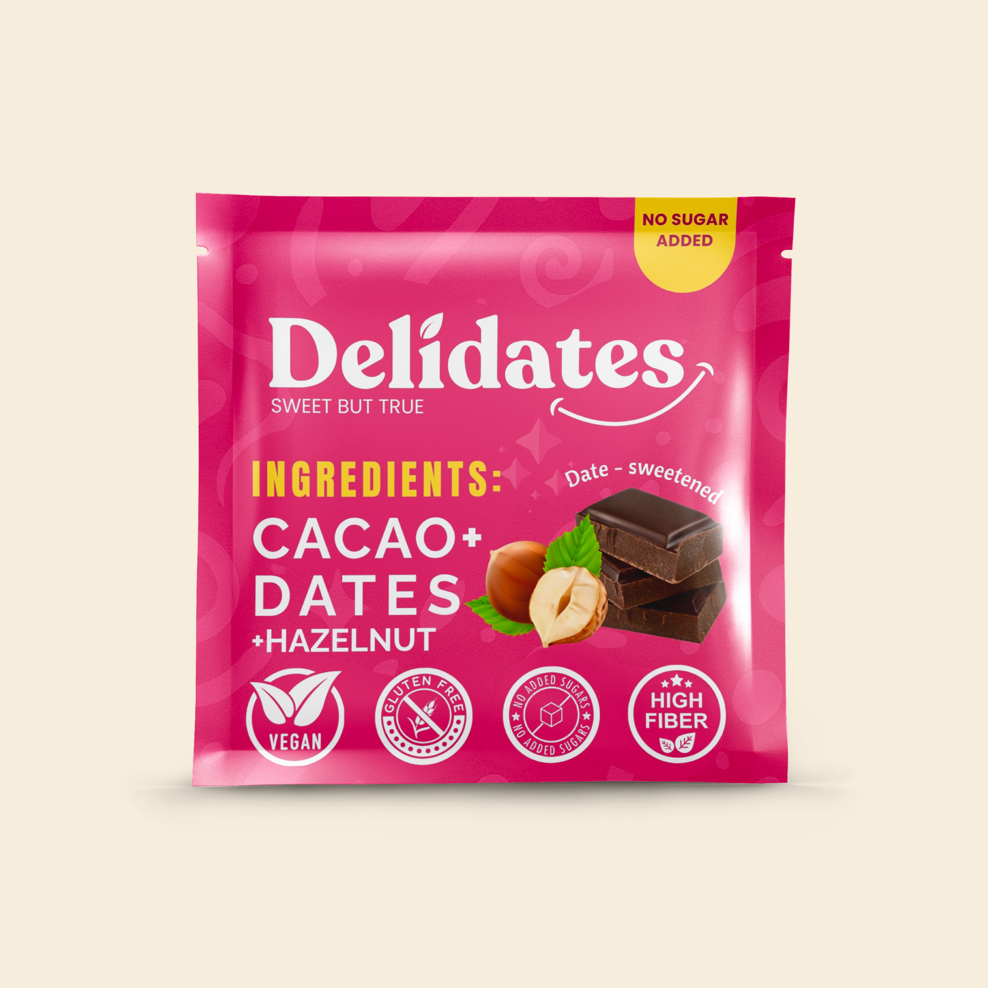 Delidates Hazelnut Date Dark Chocolate
